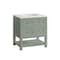 James Martin Vanities Breckenridge 30in Single Vanity, Smokey Celadon w/ 3 CM Eternal Jasmine Pearl Top 330-V30-SC-3EJP - alternate 3